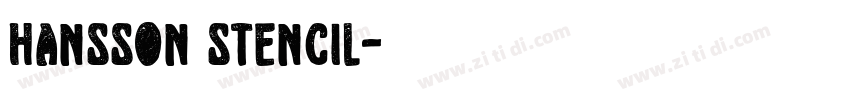 Hansson Stencil字体转换